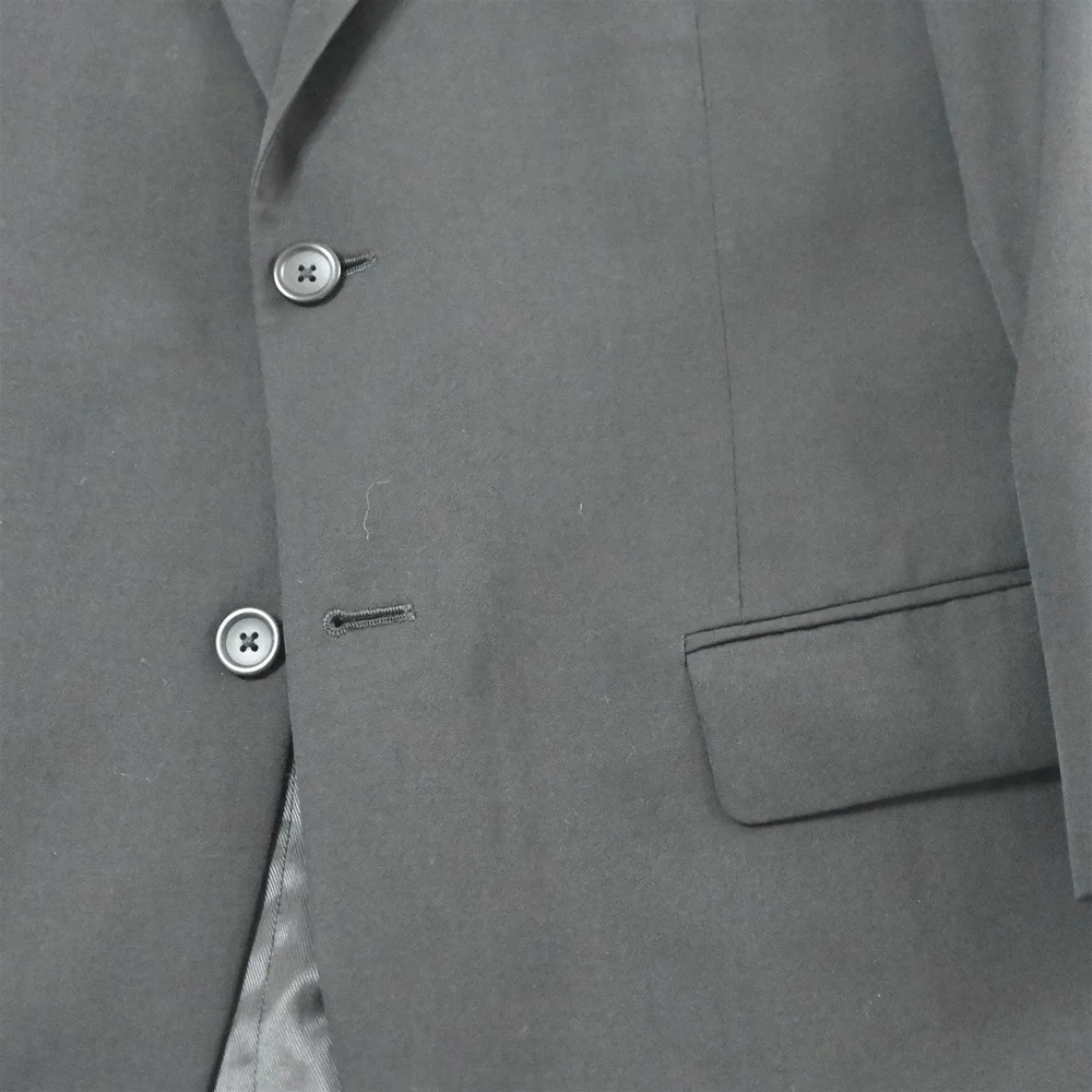 Pronto Uomo‎ 42S Black 100% Wool Mens Blazer Suit Jacket Sport Coat